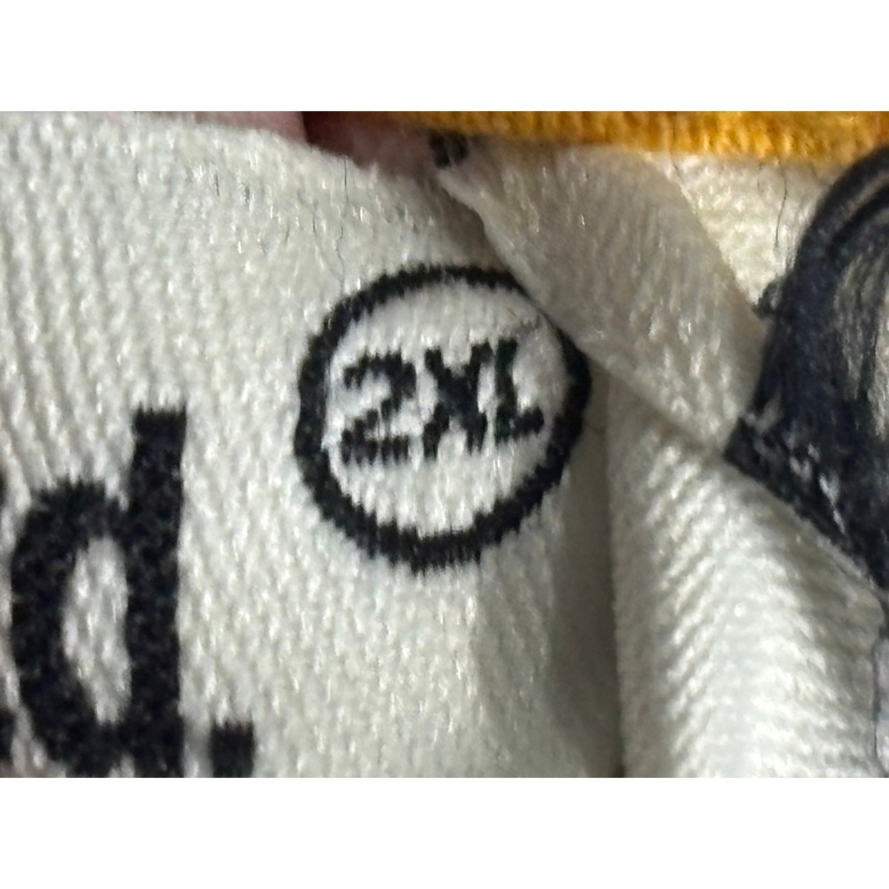 Ecko Unltd Mens 2XL Striped Polo Shirt White Black Orange Rhino Logo Streetwear - Picture 6 of 11